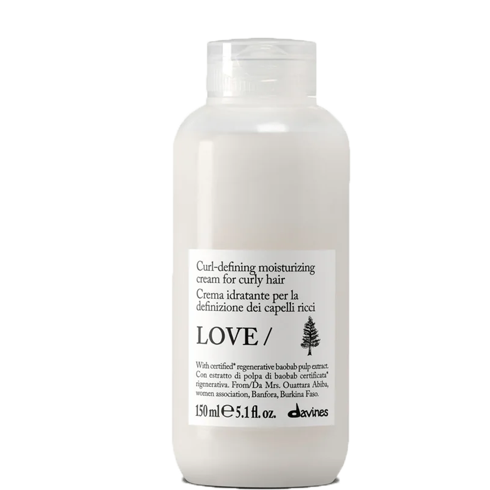 Davines Essential Love Curl Cream, Curl-defining moisturizing cream for curly hair, 150 ml